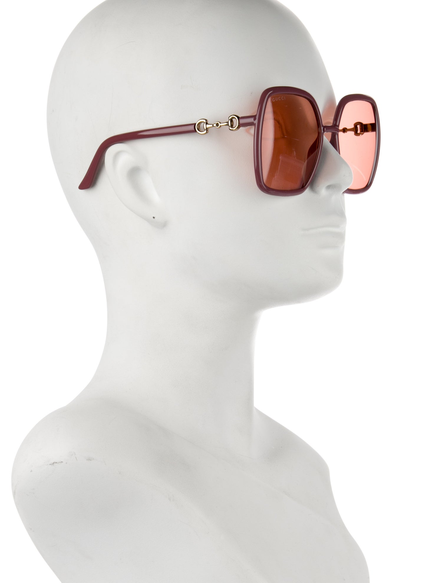 Gucci Horsebit Accent Oversize Sunglasses